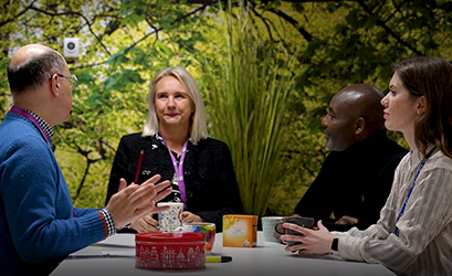 picture of people talking